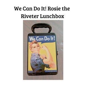 We Can Do It! Rosie the Riveter Vintage Style Metal Lunchbox – Women in WWII